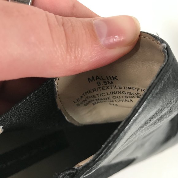 Steve by Steve Madden Black Leather Maliik Ankle boot - Picture 5 of 8